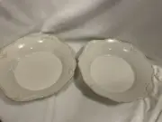 Lot of 2 Princess House Pavillion Large Pasta Salad Serving Bowl 13-1/2"
