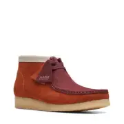 Clarks Men's Wallabee Boot Drk Orange Combi