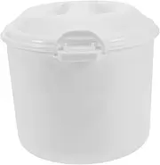 BEBEMOKO 1 Set Microwave Rice Cooker Steamer with Lid Multi Functional Food Container for Efficient Cooking for Family Meals Includes Steaming Tray for Versatile Use