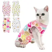 Pet Cat Postoperative Recovery Suit Cats Cotton Surgery Clothing Sterilizations