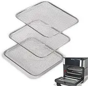 [Kispog] Stainless steel Mesh Cooking Tray Dehydrator Tray, Air Fryer Accessories Compatible for 10&10.6 qt Instant Vortex Air Fryer Oven