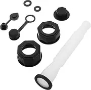 CHICAMPERA Flexible Nozzle Gas Can Spout Hexagon Nut Threaded Pipe Leakproof Replacement Spout Kit for Gasoline Easy Transfer