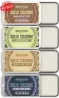 Solid Cologne for Men, Cedar Wood, Clary Sage, Vetiver, Sandalwood 4 Pack x 14g