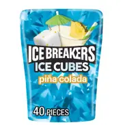 Ice Breakers Ice Cubes Pina Colada Sugar Free Flavored Gum 40 pieces
