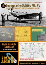 OMA24DET015 1:24 1Man Army Basic Markings & Stencil Masks - Spitfire Mk.Vb (TRP