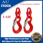 6mm Hammerlock Sling Hook Safety Chain Caravan Trailer Connecting 1.12Ton