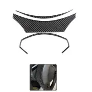 Car Carbon Fiber steering wheel rear panel Sticker For Ford Mustang Mach-E 3PC