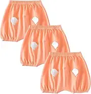 [VEOAY] Baby Girls Boys 3 Pack Cotton Cute Bloomer Shorts Multi-Pack Loose Harem Shorts Printed Elastic Waist Soild Color Short