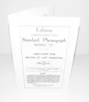 Edison Standard Phonograph Model D Instruction Manual