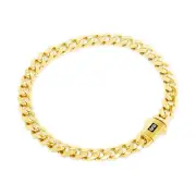 14k Yellow Gold Royal Monaco Miami Cuban Link 6mm Curb Chain Womens Bracelet 7"