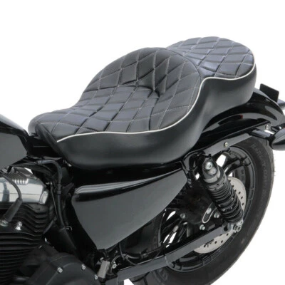 Driver & Passenger Two-Up Seat For Harley Sportster Iron XL 883 1200 2004-2021