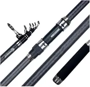 Telescopic Surf Spinning Rod Power 80-150g 30T Carbon Travel Surfcasting Shore Casting Fishing Pole