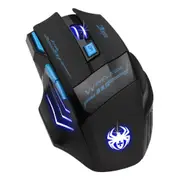 F-14 Wireless Mouse 2.4GHz 7 Buttons Wireless Optical Mouse 4 Gears 2400DPI Adjustable Ergonomic Mice for home office