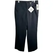 Dockers Metro Trouser Pants Women's 6 Black Pockets Stretch New NWT Khackis