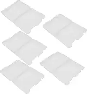 Tofficu 5pcs Stationary Organizer Portable File Organizer Box Plastic Storage Box