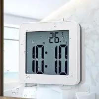 在飛比找Yahoo!奇摩拍賣優惠-鬧鐘 簡約浴室吸盤防水靜音時鐘學生電子鐘鬧鐘做題烘焙計時器秒
