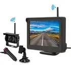 Built-in Wireless 5" Car Monitor CCD Backup Reversing Parking Camera For Truck