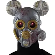 Mutated Mouse Halloween Costume Mask, Red Light Up Eyes NEW!