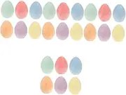 4sets Egg Shaped Boys and Girls Chalks Easter Chalk Dust- Blackboard Boys and Girls Drawing 6pcs*4
