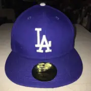 L.A. Dodgers New Era 5950 Fitted Hat Cap Size 7 1/8 New