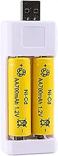 AA Rechargeable Batteries Charger - AA Battery Charger Fast Charging | Intelligent Battery Smart Charger | Higher Charging Speed Charger for Li-Ion and Ni-Mh Rechargeable Batteries