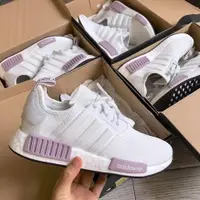 在飛比找蝦皮購物優惠-ADIDAS愛迪達 NMD_R1 白 粉紫 芋頭紫 立體浮雕