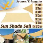 Outdoor Breathable Shade Sail Canopy Triangle Square Patio Garden Sun Shade AU