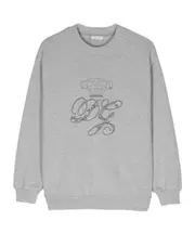 Dolce Gabbana Kids Logo-Embroidered Drop Shoulder Sweatshirt 12Y,10Y,12 MELANGE GRIGIO