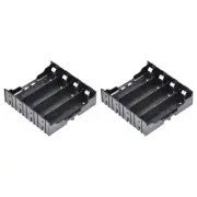Battery Case Storage Box 4 Slots x 3.7V Battery Holder for 4x18650 Battery 2Pcs