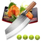 Cleaver Knife Chopper Master Chef Butcher Meat Bone Vegetable Kitchen Steel