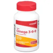 Leader Triple Omega 3-6-9 Supplement, 60 Enteric Coated Softgels 096295139389VL