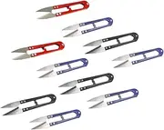 CORHAD Diy Thread Cutters 10pcs U-shaped Embroidery Scissors for Craft Work Random Color