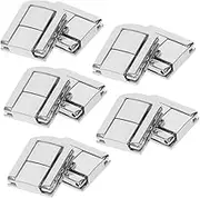 DOITOOL 10pcs Box Hasp Lock Die Casting Lock Horn Lock Padlock Wooden Case Drawer Locks Cabinet Door Catch Duckbilled Toggle Hasp Cabinet Hasp Case Hasps Catch Zinc Alloy Vintage Brass