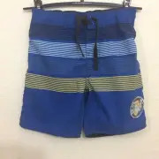 Pumpkin Patch Boys Size 3 Board Shorts Stripe Badge Adjustable Waist NWT $28.50