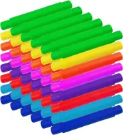 48 Pcs Pop Tubes Party Favor for Kids, Pop Tubes Fidget Sensory Toys for East...