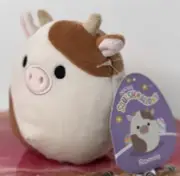 Squishmallow 5” Ronnie Cow Easter Brown Cow NWT