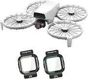 RCstyle 2 Pack Kit ND Filters Set for DJI Flip, Multi-Coated Gimbal Camera Protective Lens Filters for DJI Flip Accessories(CPL, UV)