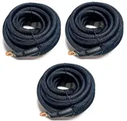 BIG 3 Upgraded BLUE/BLACK 1/0 Gauge Copper Braided Sleeve Cable Alternator Wire