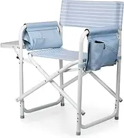ONIVA - a Picnic Time brand Outdoor Directors Chair with Side Table - Beach Chair for Adults - Camping Chair with Table