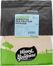 Honest to Goodness, Organic Sprouted Pea Protein Powder, 3 Kilograms - A Raw Sprouted, Plant-Based Protein. Derived from 100% Certified Organic Pisum Sativum Linn.
