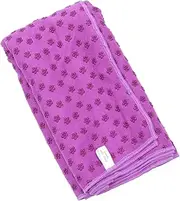 Abaodam 1Pc Slip Yoga Mat with Plum Blossom Dots Lightweight Fitness Exercise Blanket for Pilates Gym Use Purple