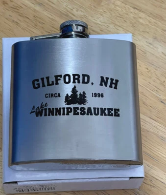 Stainless Steel Liquor Pocket Hip Flask Alcohol Whiskey Screw Cap Flagon 6 oz