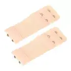 Bra Extender 2 Hook Elastic Extension Strap Plus Size Clip On Maternity Nude 2X