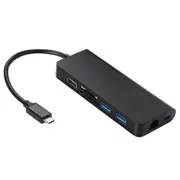6 In 1 Type C Hub Type-C To Hdmi Vga Rj45 Dual Usb3.0 Pd Charging Port Adapter Cable Converter