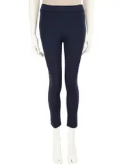 Navy Logo Patch Stretch Leggings