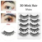 Makeup Handmade 3D Faux Mink Hair False Eyelashes Natural Long Wispy Fluffy