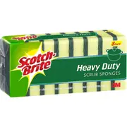 Scotch-Brite Heavy Duty Scrub Sponge Scourer Pack 8