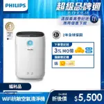 【PHILIPS 飛利浦】福利品 奈米級濾淨12-15坪★智能WIFIX抗敏空氣清淨機(AC2889)