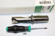 Widia 22mm U Drill TCF220R2SLR25MC 2xD Plus Central and Peripheral inserts New