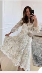 Zimmermann Amelie broderie long dress